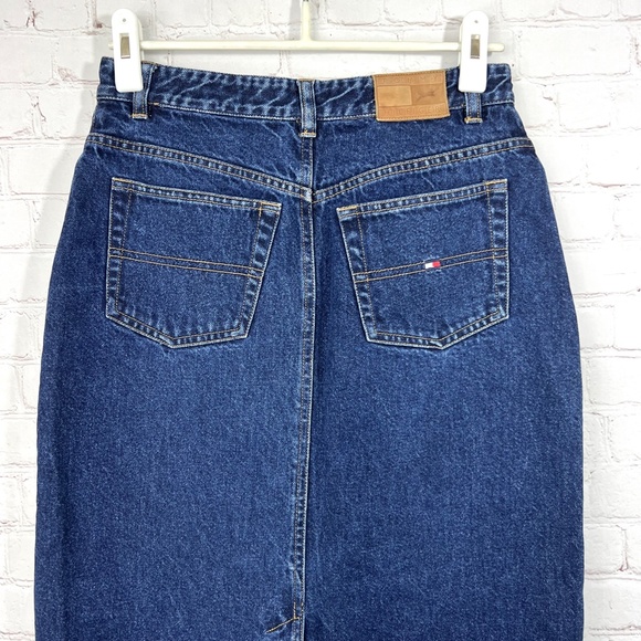 Tommy Hilfiger Blue Denim Maxi Skirt - Picture 6 of 16